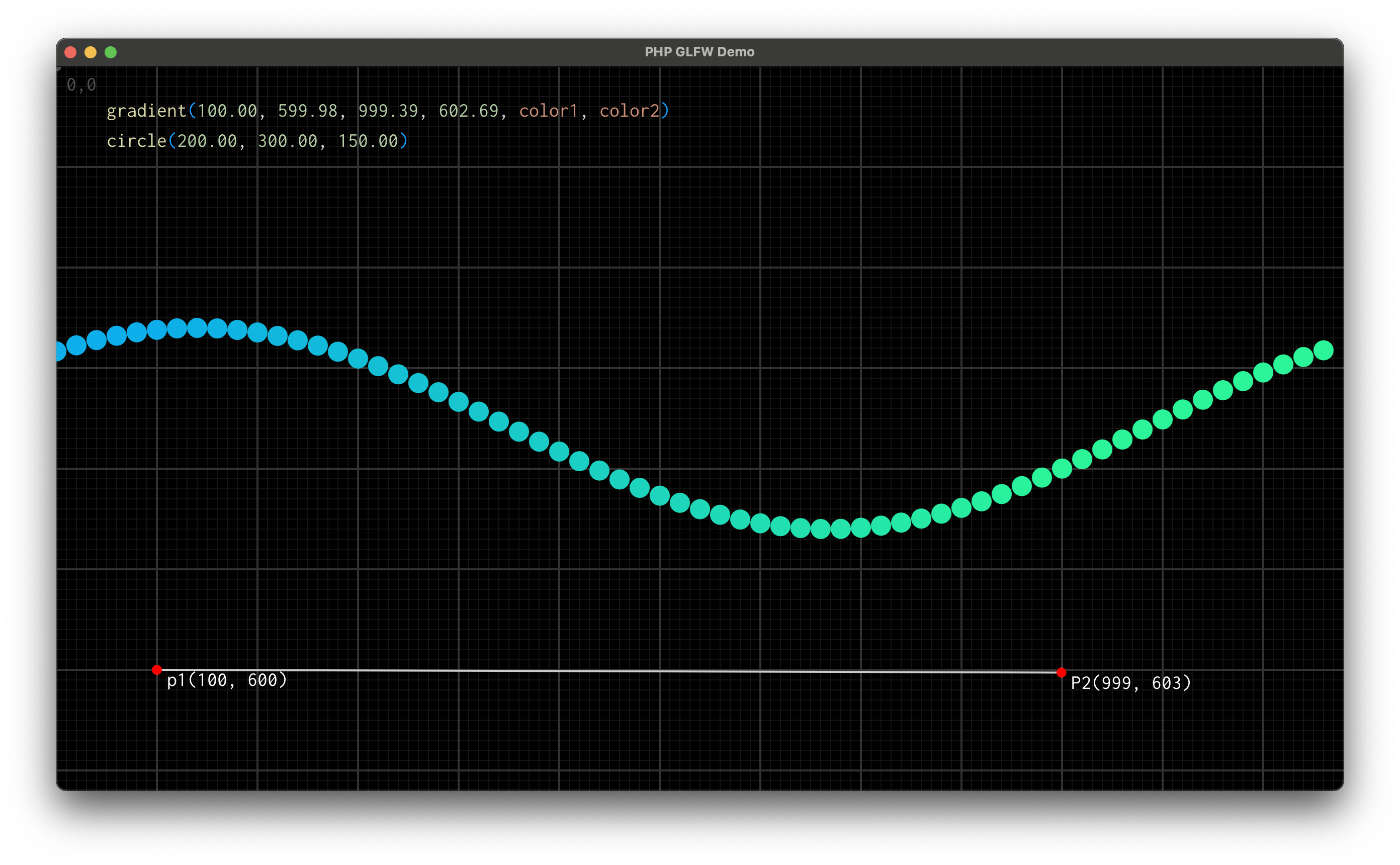 Gradient Wave Example (PHP-GLFW VG)