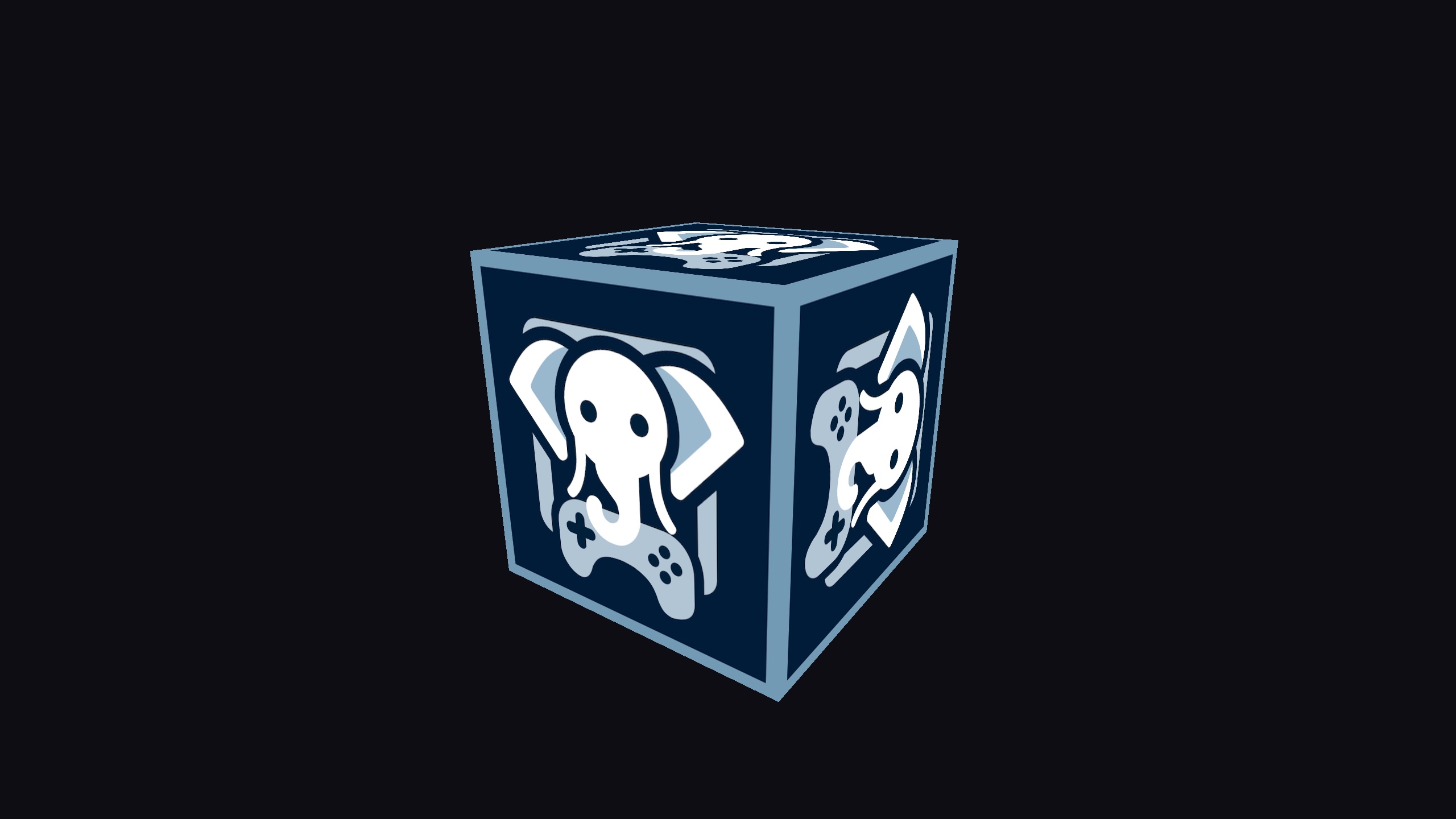 A 3D cube textured with the PHP-GLFW logo, rendered with OpenGL in PHP. (PHP-GLFW)